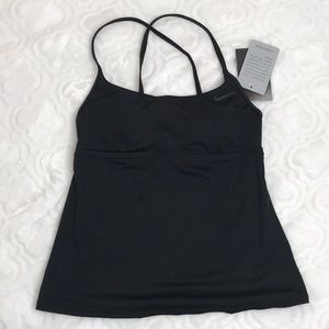 Nike XS Black Cross-Back Tankini Top, US X-Small